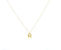 Collier CikOrefice Gioielli Femme in Or jaune Diamante 0.01 Ct LETTR/1P - LETTR/1P